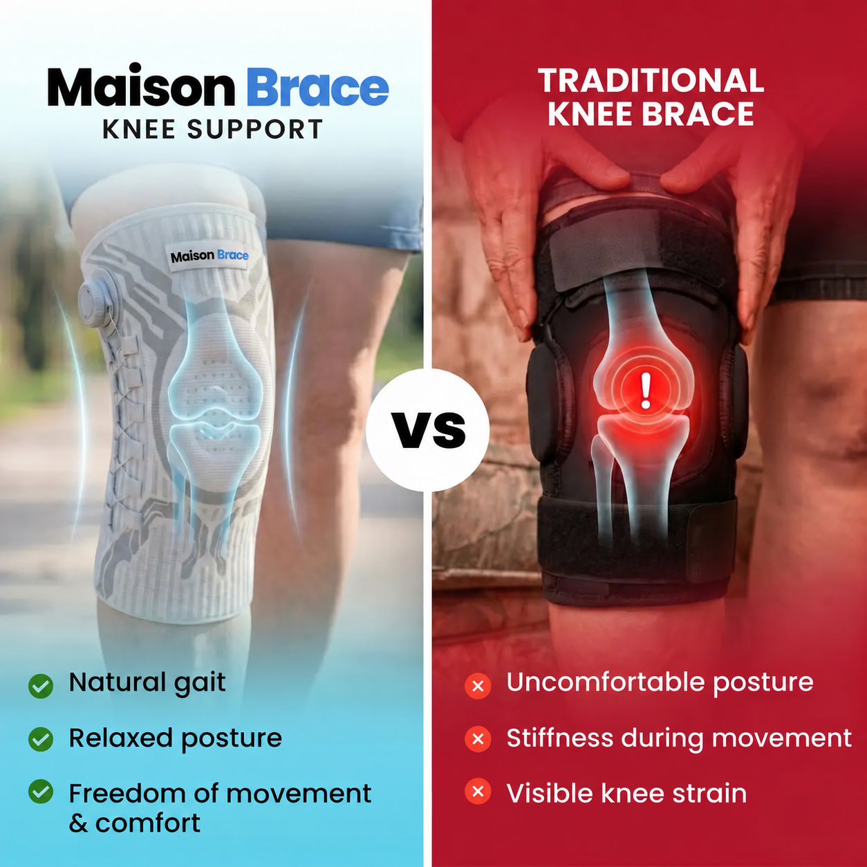 Maison Brace knee sleeve detail 3