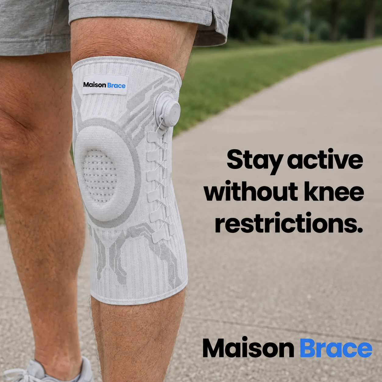 Maison Brace knee sleeve detail 4