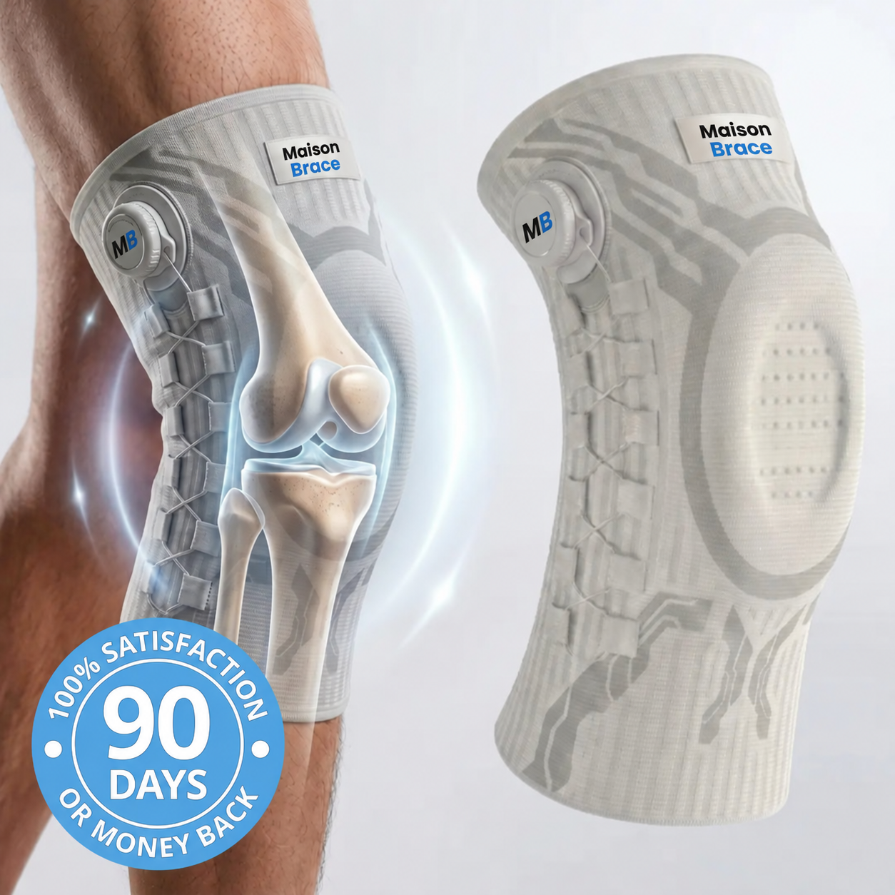 Maison Brace knee sleeve detail 8